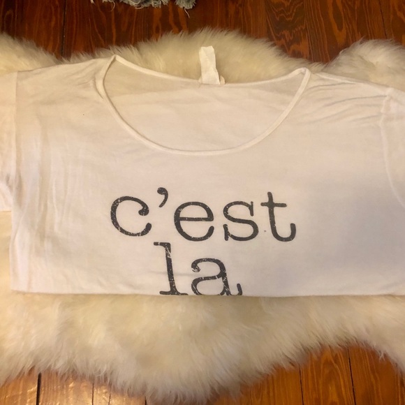 Ten Sixty Sherman Tops - Nordstrom ‘C’est La Vie’ Graphic Tee